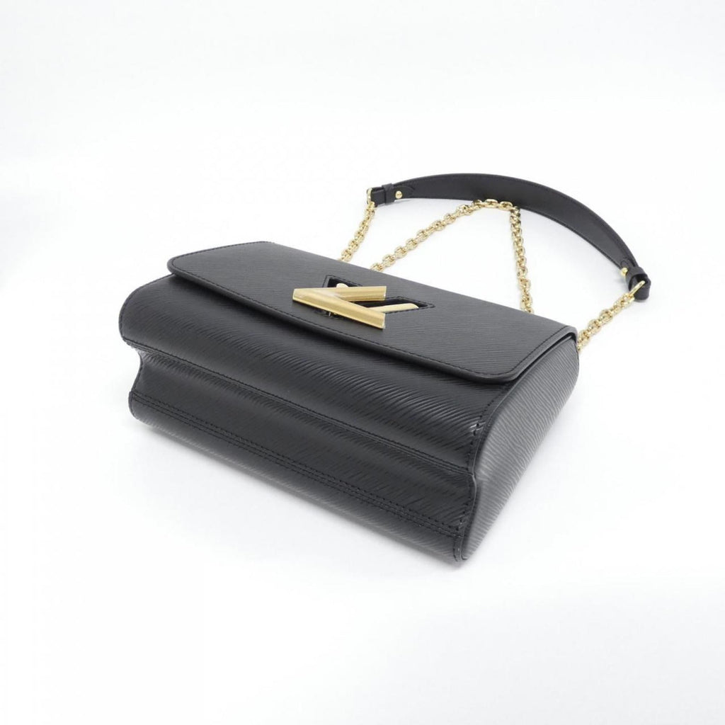 Louis Vuitton Black Leather Shoulder Bag (Pre-Owned)