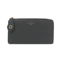 Louis Vuitton Black Leather Long Wallet (Bi-Fold) (Pre-Owned)