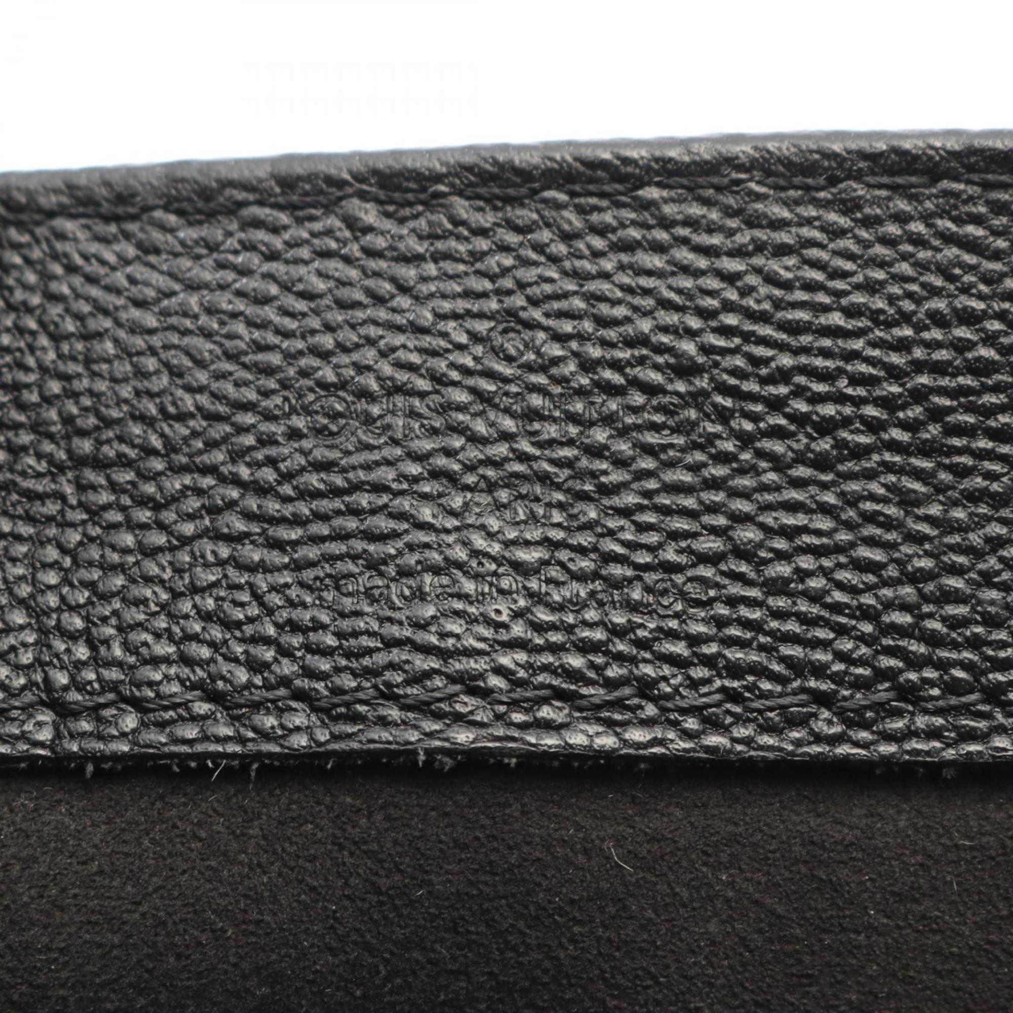 Louis Vuitton Black Leather Handbag (Pre-Owned)