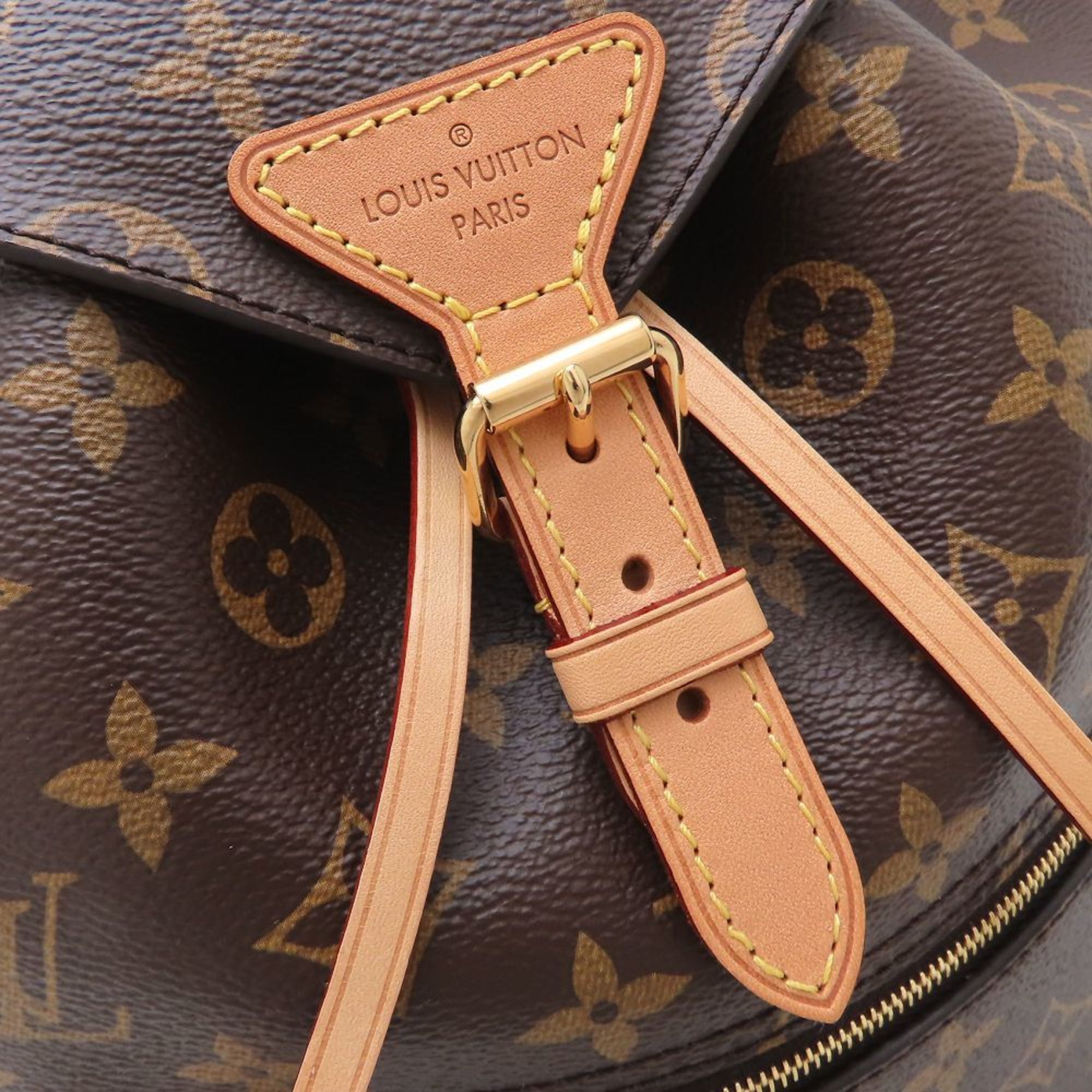 Louis Vuitton Monogram Brown Canvas Backpack (Pre-Owned)