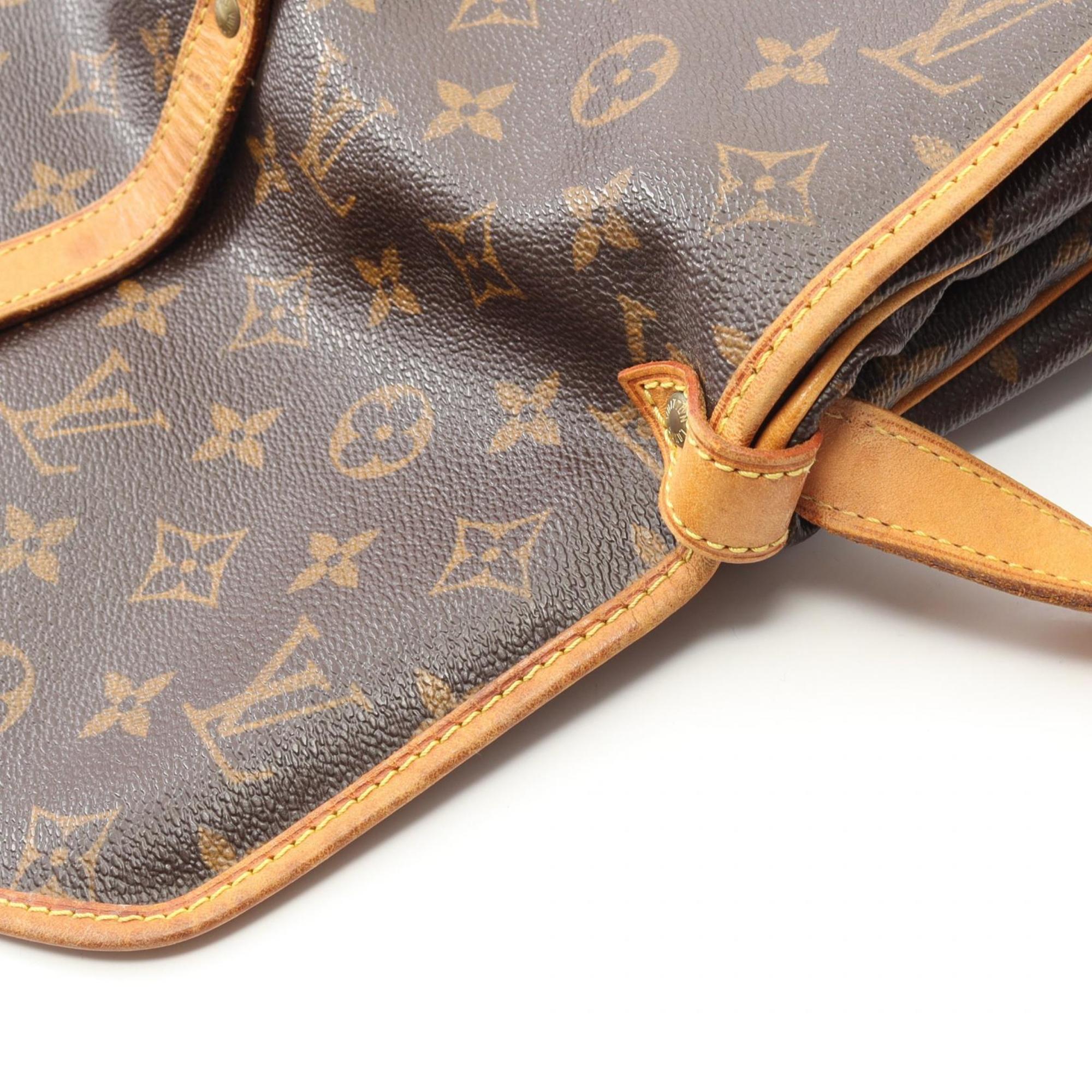 Louis Vuitton Brown Coated Canvas Monogram Leather Pvc Shoulder Bag (Pre-Owned)
