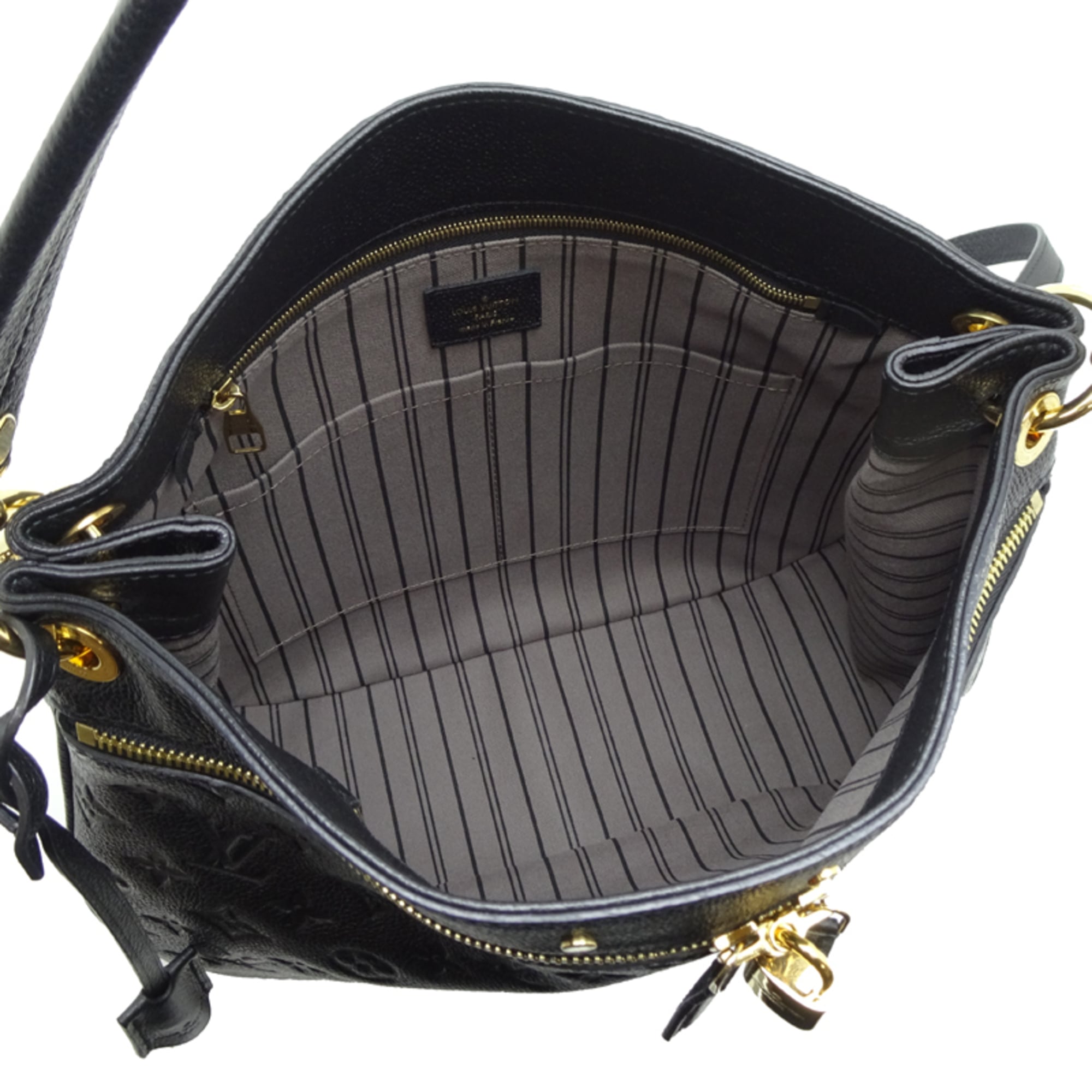 Louis Vuitton Black Noir Monogram Empreinte Shoulder Bag (Pre-Owned)