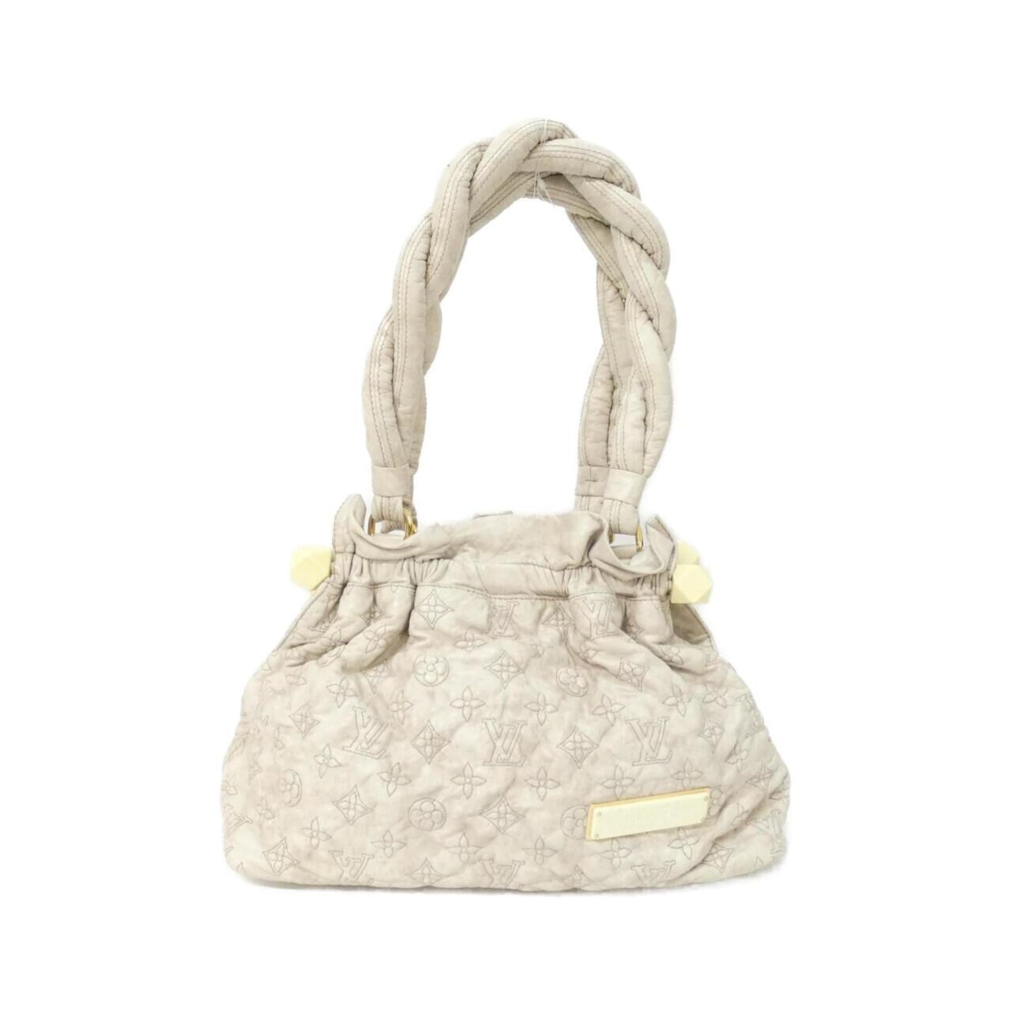 Louis Vuitton Beige Leather Shoulder Bag (Pre-Owned)