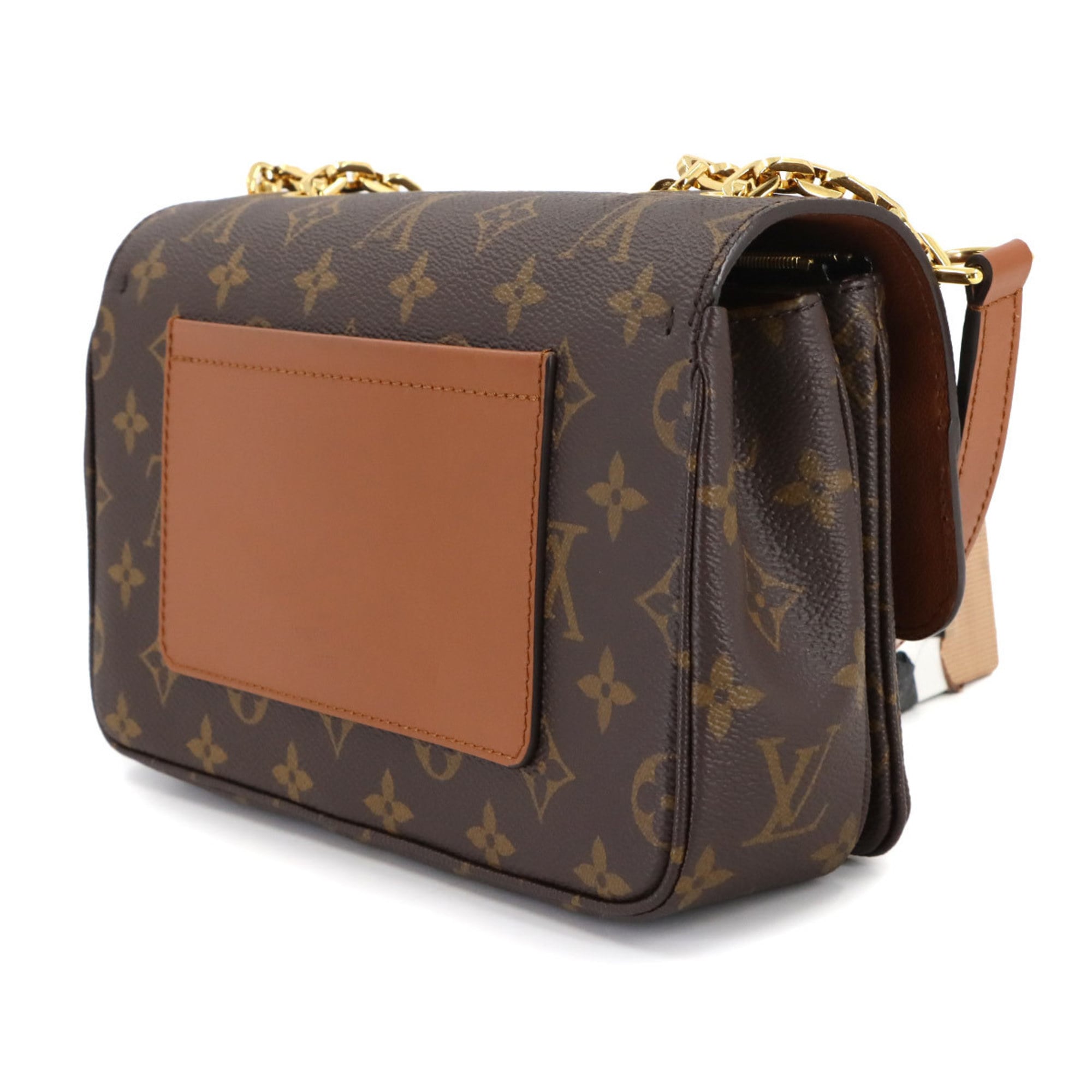 Louis Vuitton Caramel Monogram Monogram Canvas Leather Shoulder Bag (Pre-Owned)