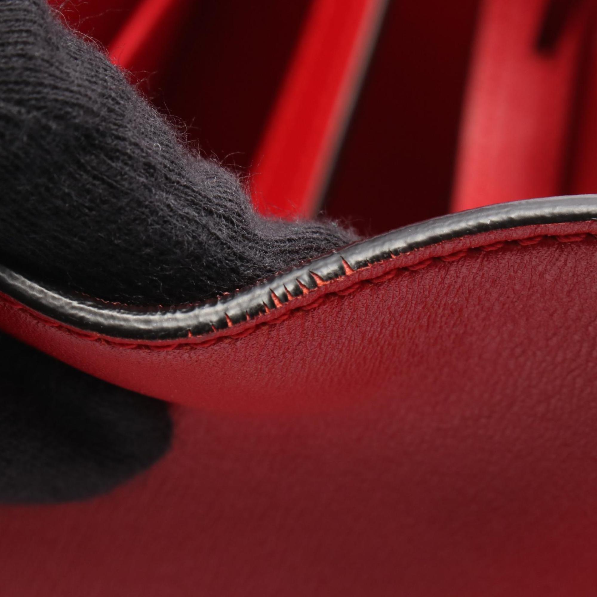Louis Vuitton Red Color Rouge Leather Handbag (Pre-Owned)