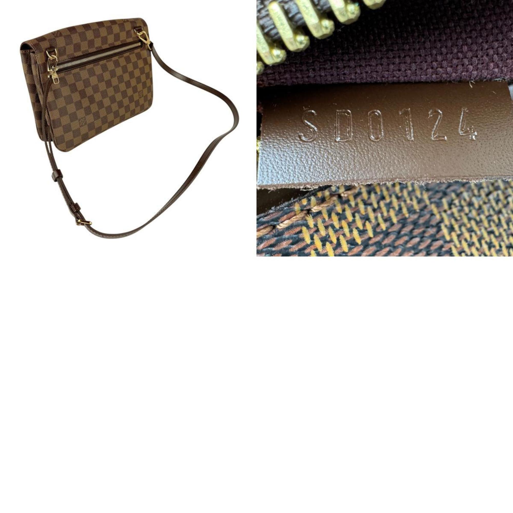 Louis Vuitton Ebene Damier Canvas Shoulder Bag (Pre-Owned)