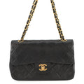 Vintage Classic Double Flap Bag Quilted Lambskin Small