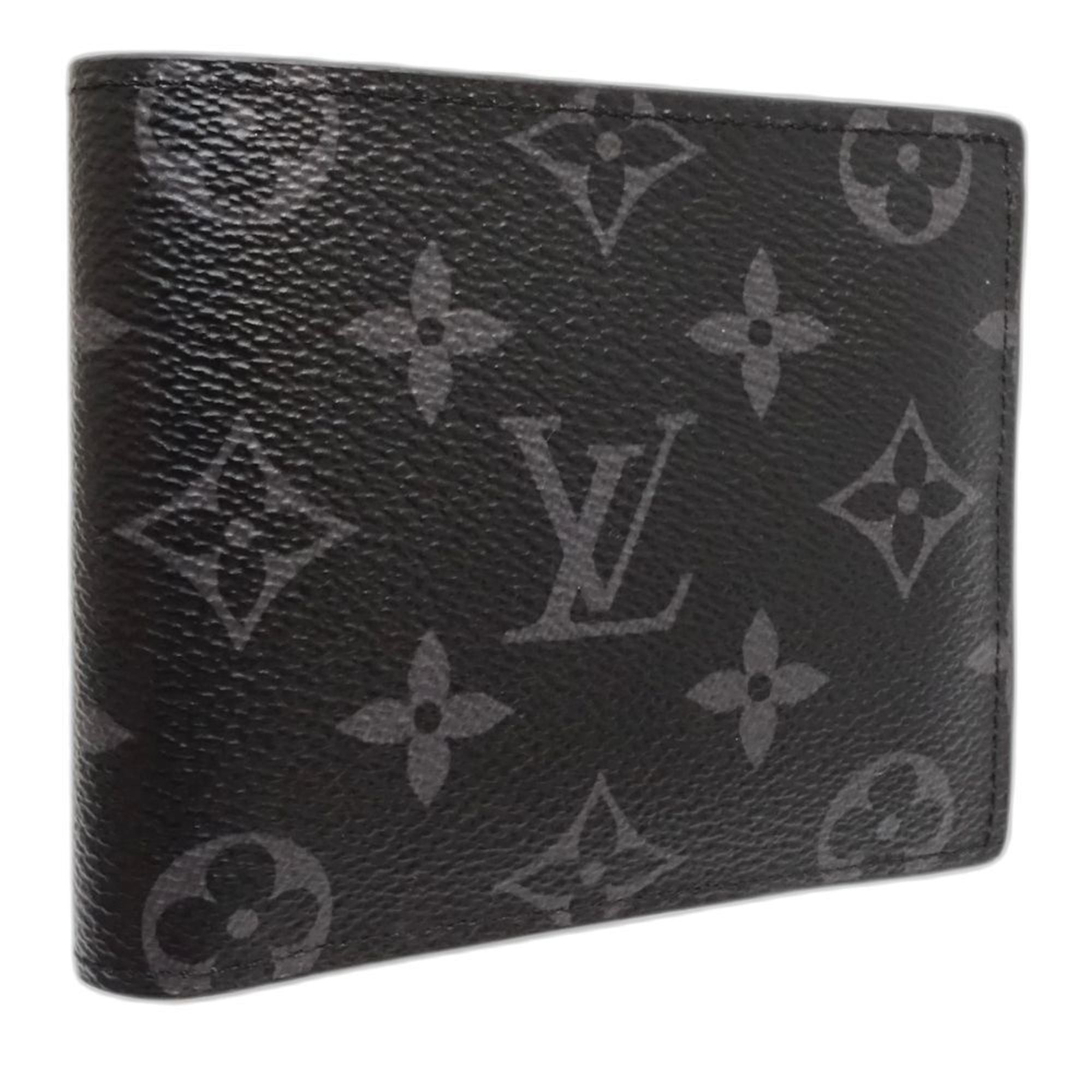 Louis Vuitton Monogram Eclipse Noir Canvas Wallet (Bi-Fold) (Pre-Owned)