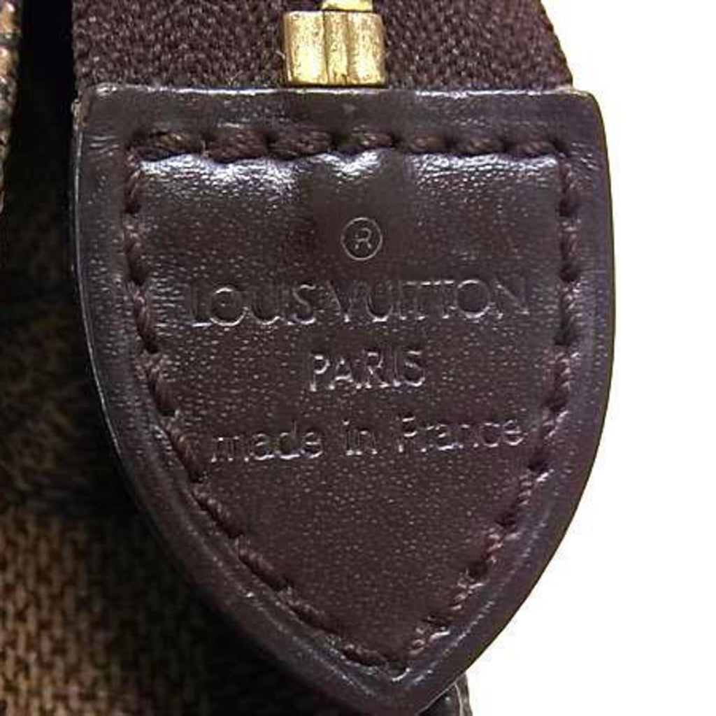 Louis Vuitton Damier Brown Damier Canvas Ebene Pouch (Pre-Owned)