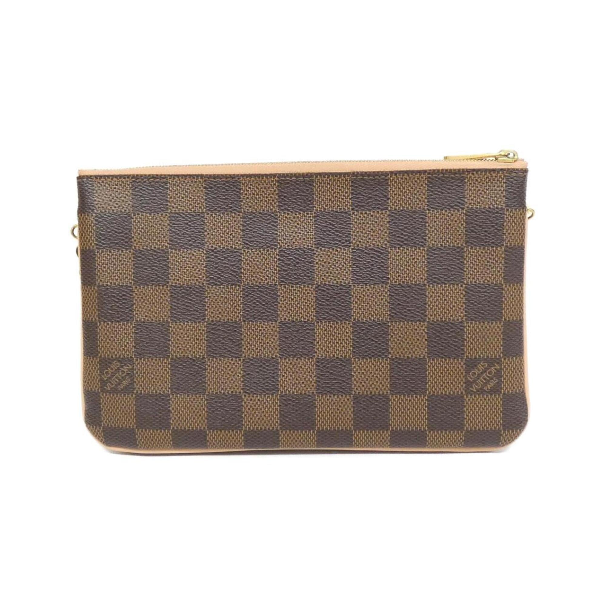 Louis Vuitton Ebene Coated Canvas Pochette Shoulder Bag (Pre-Owned)