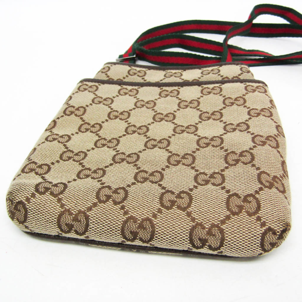 Web Strap Zip Messenger Bag GG Canvas Small