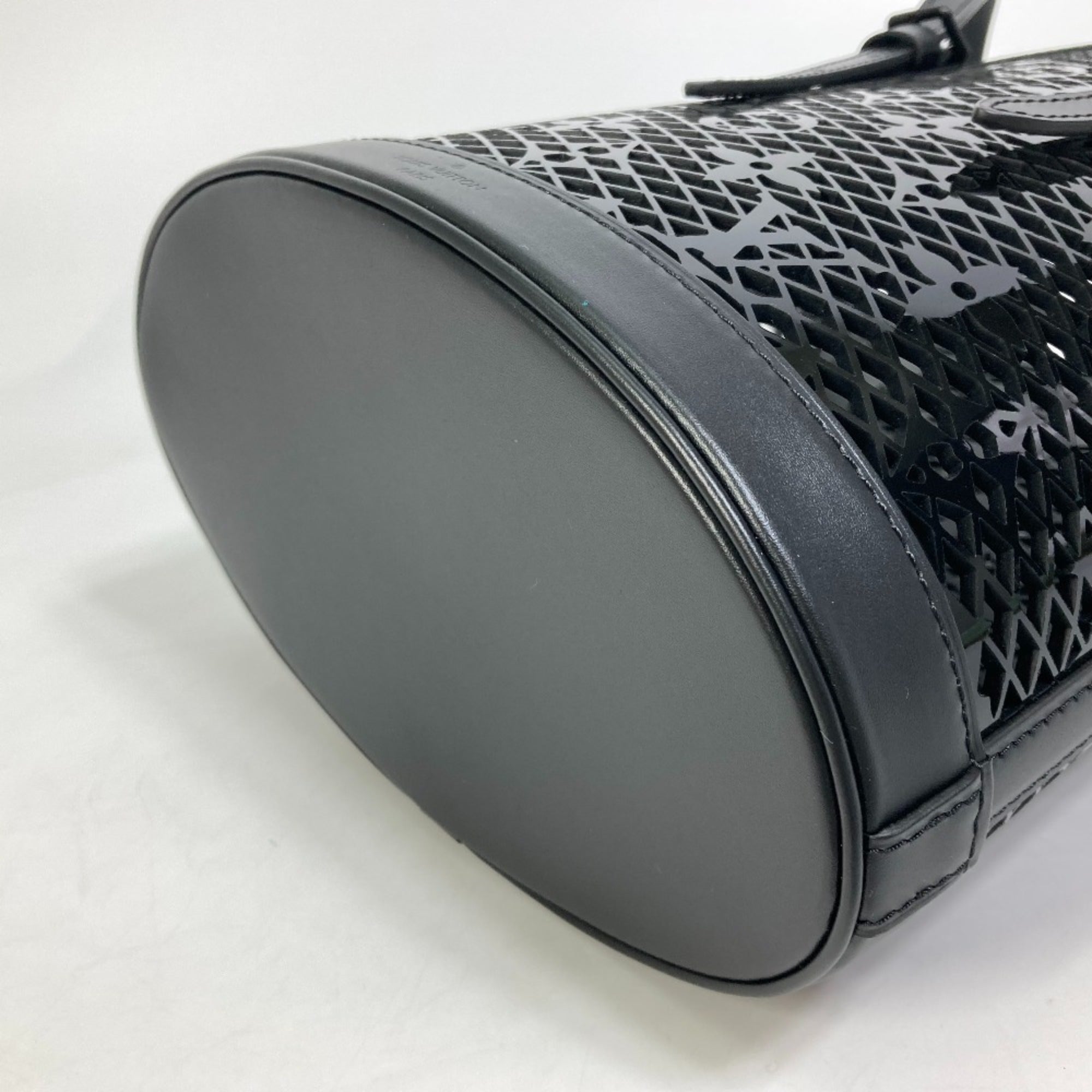 Louis Vuitton Black Noir Monogram Plastic Shoulder Bag (Pre-Owned)