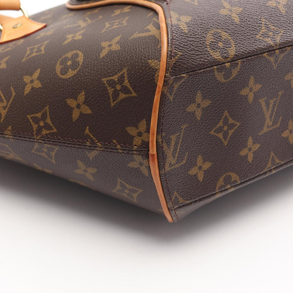 Louis Vuitton Brown Coated Canvas Leather Shoulder Bag (Pre-Owned)