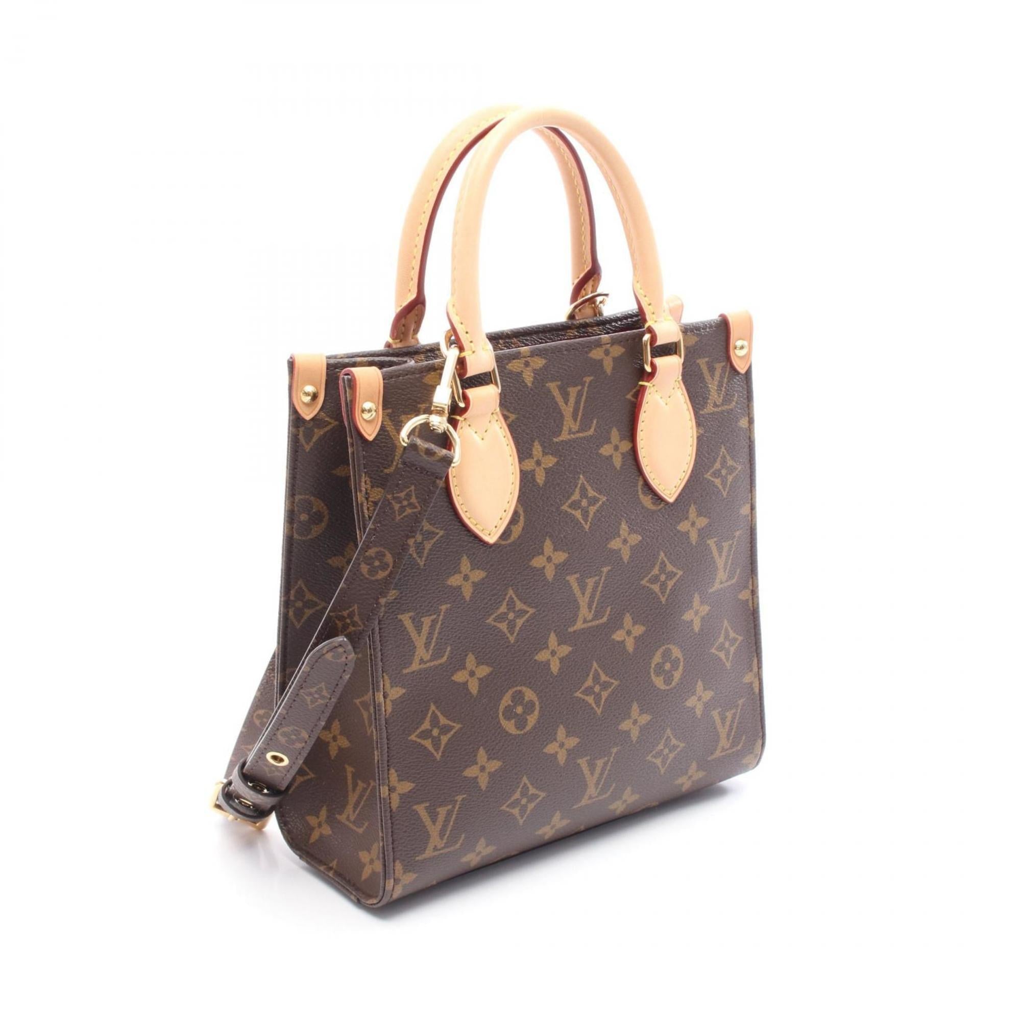 Louis Vuitton Brown Coated Canvas Leather Handbag (Pre-Owned)