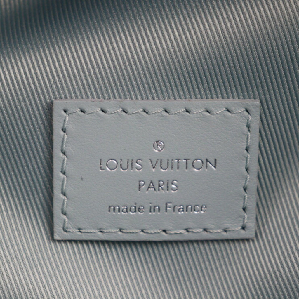 Louis Vuitton Light Blue Pvc Leather Backpack Handbag (Pre-Owned)