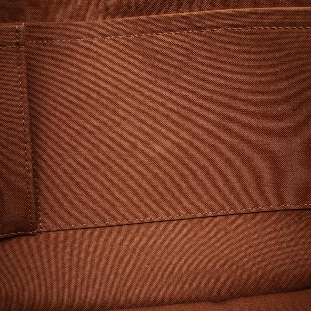 Louis Vuitton Brown Coated Canvas Leather Shoulder Bag (Pre-Owned)