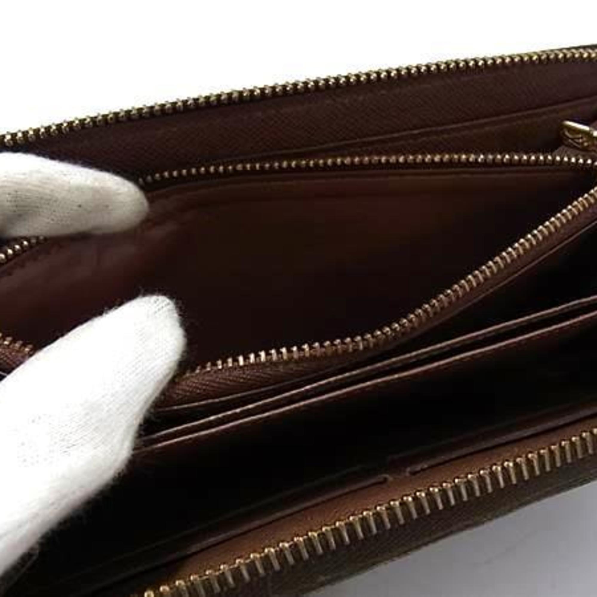 Louis Vuitton Brown Pvc Leather Long Wallet (Bi-Fold) (Pre-Owned)