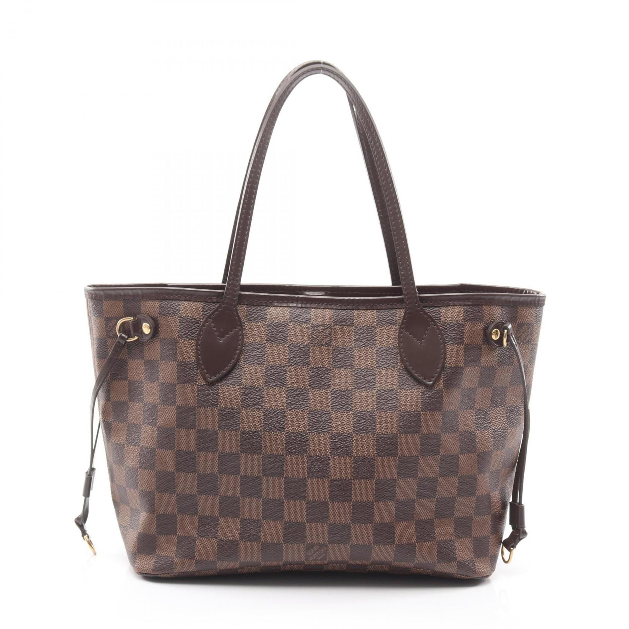 Louis Vuitton Brown Ebene Coated Canvas Leather Tote Bag (Pre-Owned)