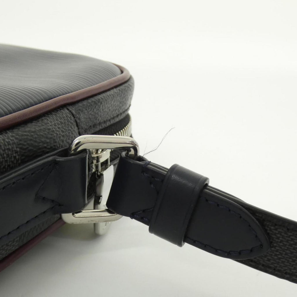 Louis Vuitton Graphite Coated Canvas Leather Shoulder Bag (Pre-Owned)