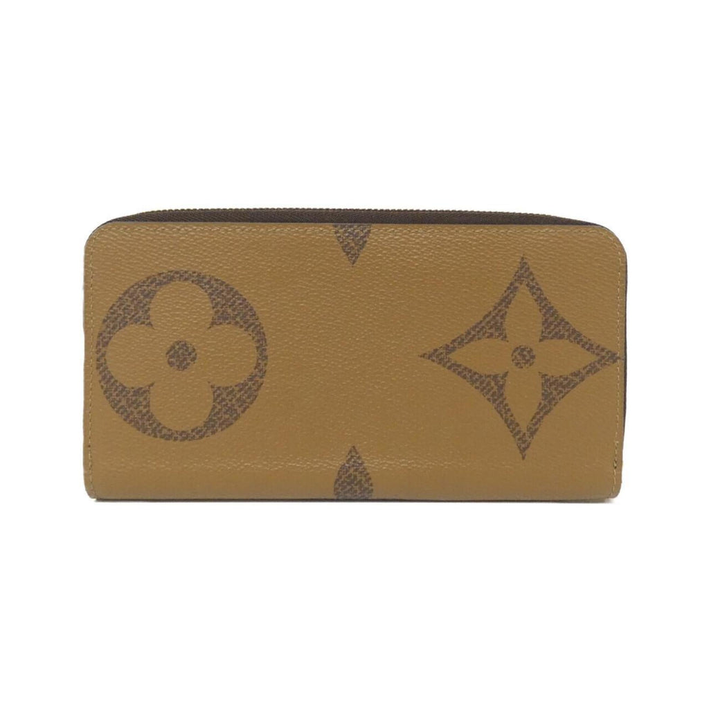 Louis Vuitton Marron Coated Canvas Long Wallet (Bi-Fold) (Pre-Owned)