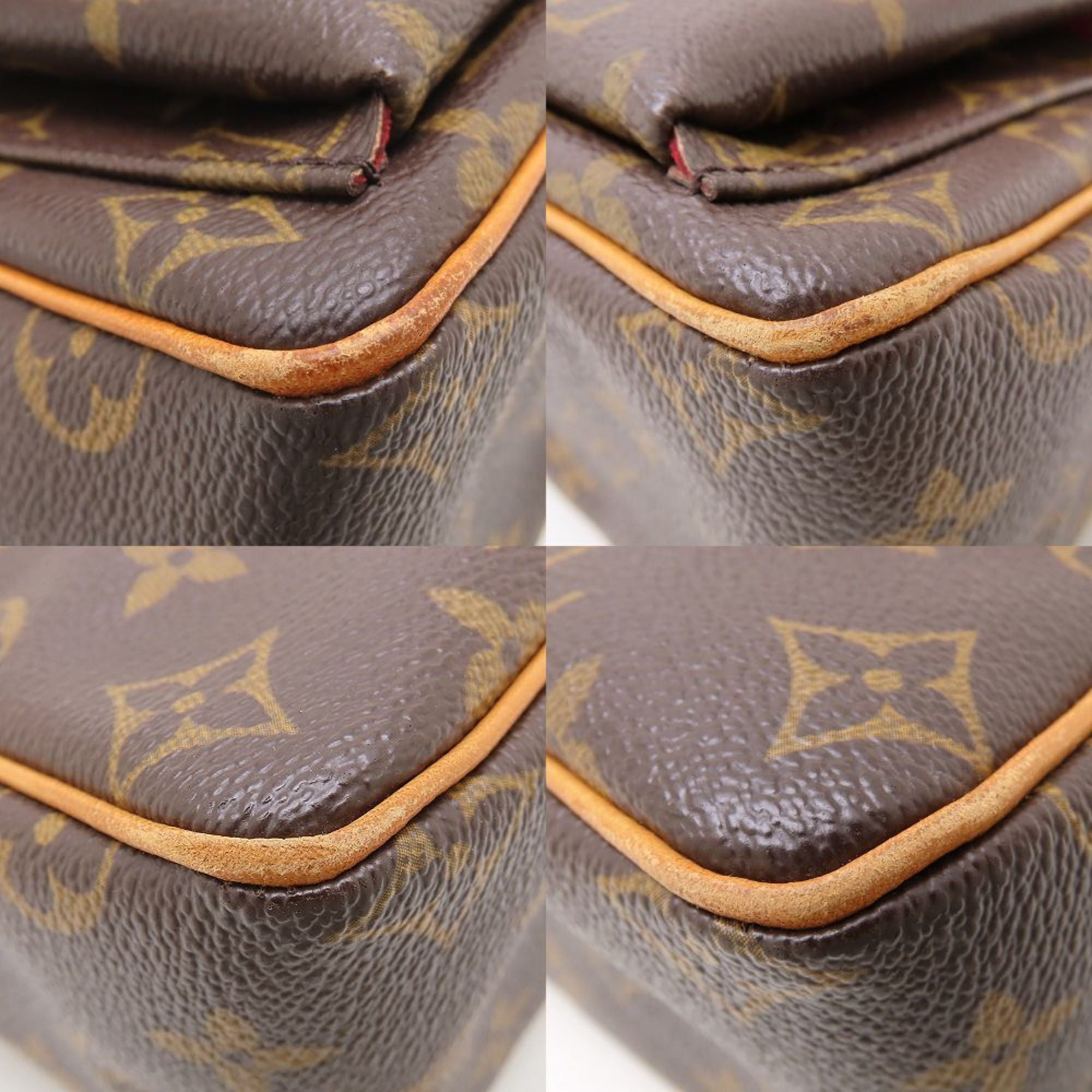 Louis Vuitton Brown Canvas Shoulder Bag (Pre-Owned)
