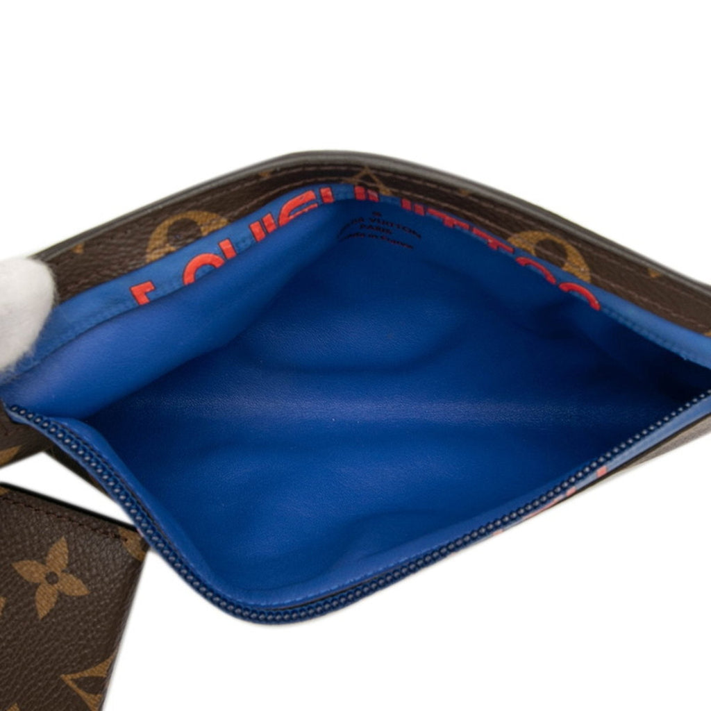 Louis Vuitton Brown Pvc Leather Clutch Bag Pouch (Pre-Owned)