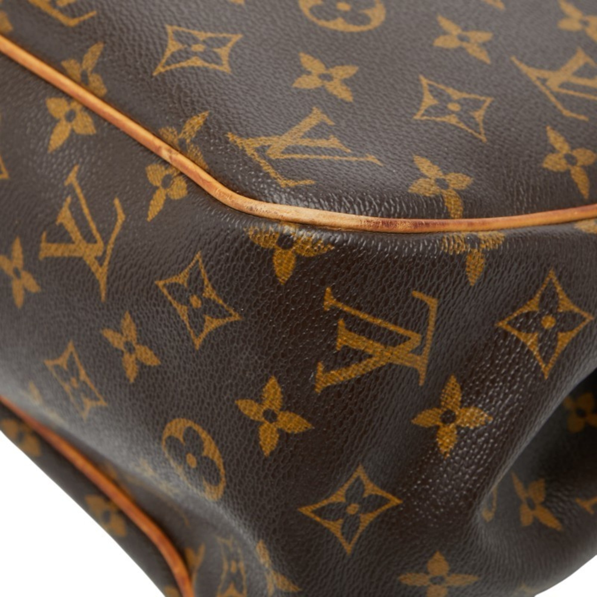 Louis Vuitton Brown Pvc Leather Shoulder Bag Tote Bag (Pre-Owned)