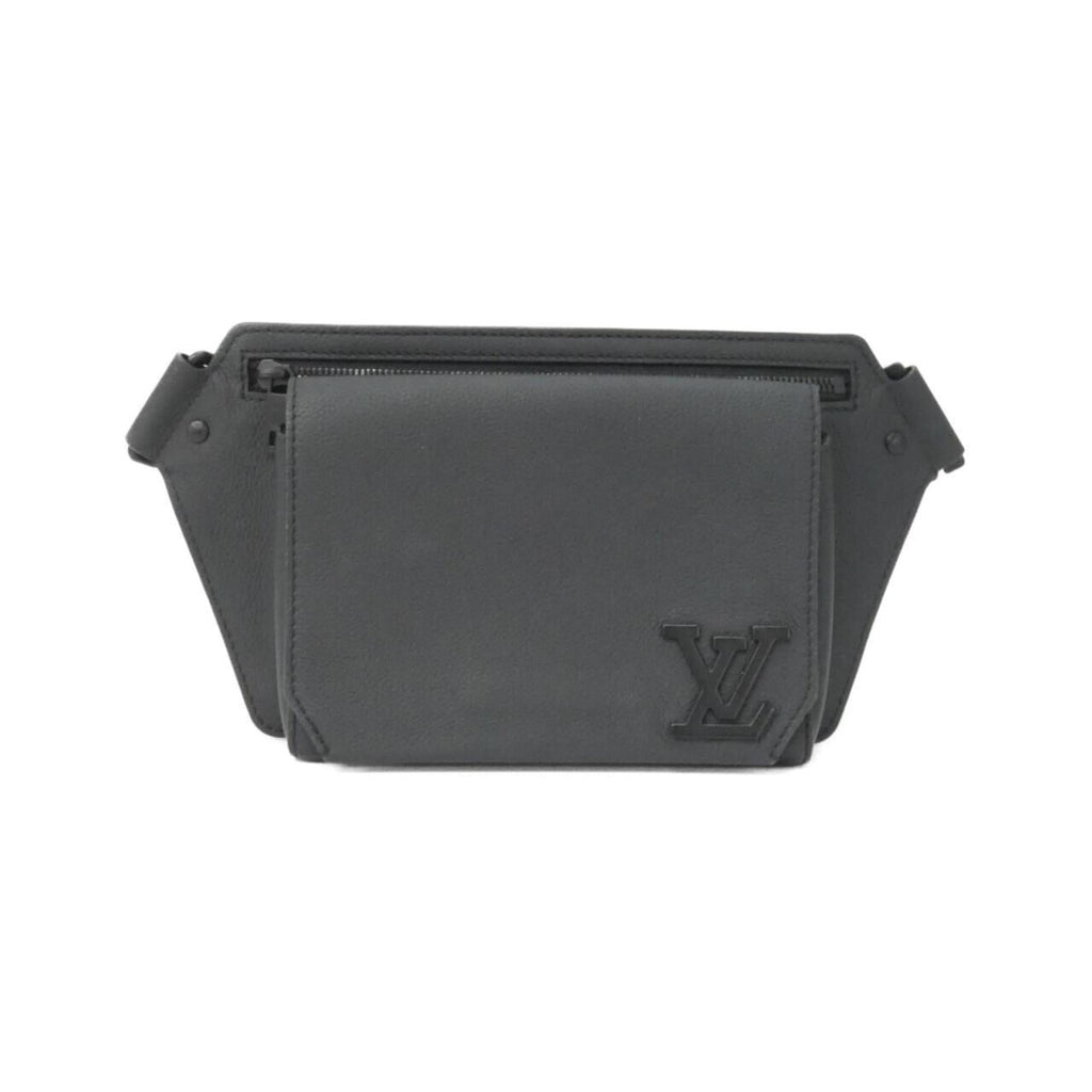 Louis Vuitton Black Leather Shoulder Bag (Pre-Owned)