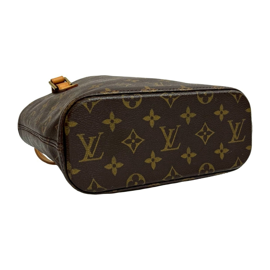 Louis Vuitton Brown Leather Pvc Handbag Tote Bag (Pre-Owned)