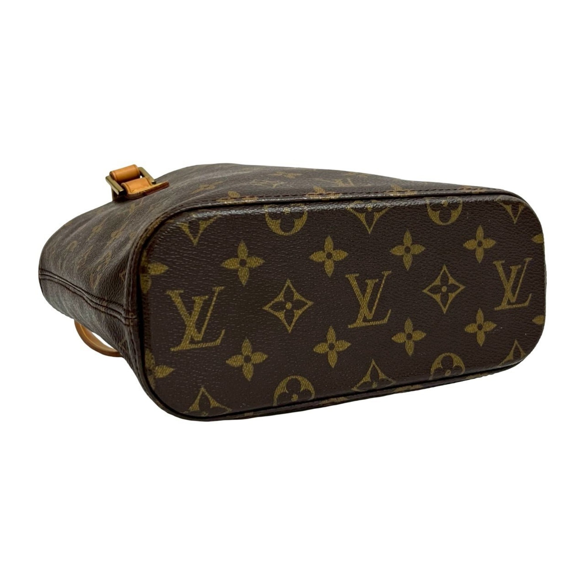 Louis Vuitton Brown Leather Pvc Handbag Tote Bag (Pre-Owned)