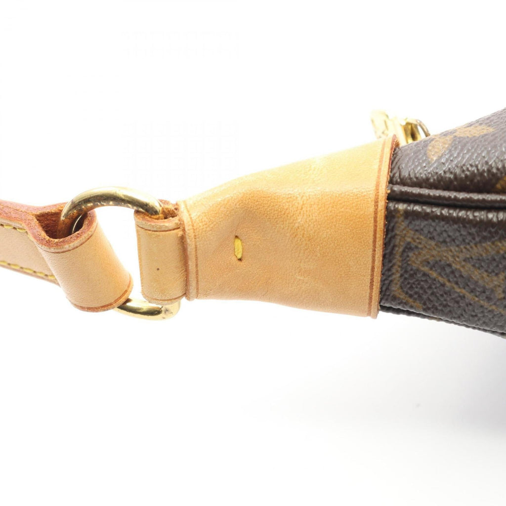 Louis Vuitton Brown Coated Canvas Leather Shoulder Bag (Pre-Owned)