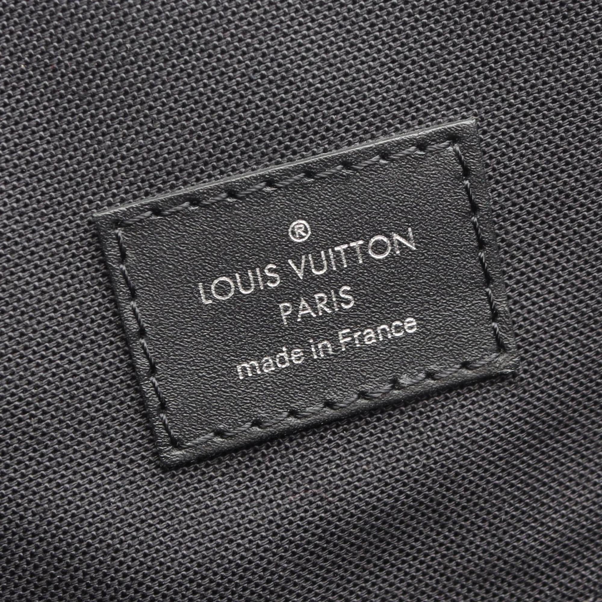 Louis Vuitton Black Brown Monogram Macassar Coated Canvas Leather Backpack (Pre-Owned)
