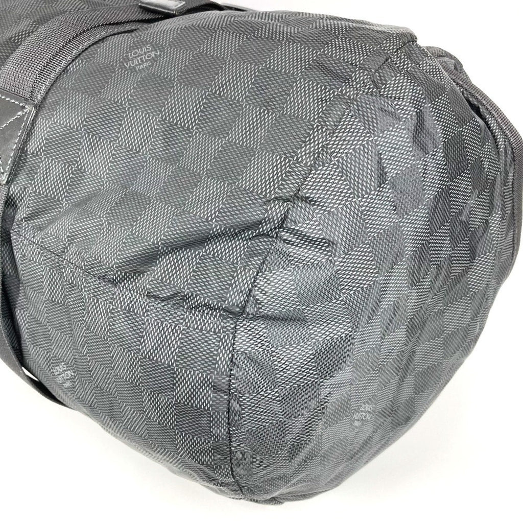 Louis Vuitton Black Damier Canvas Boston Bag Shoulder Bag (Pre-Owned)