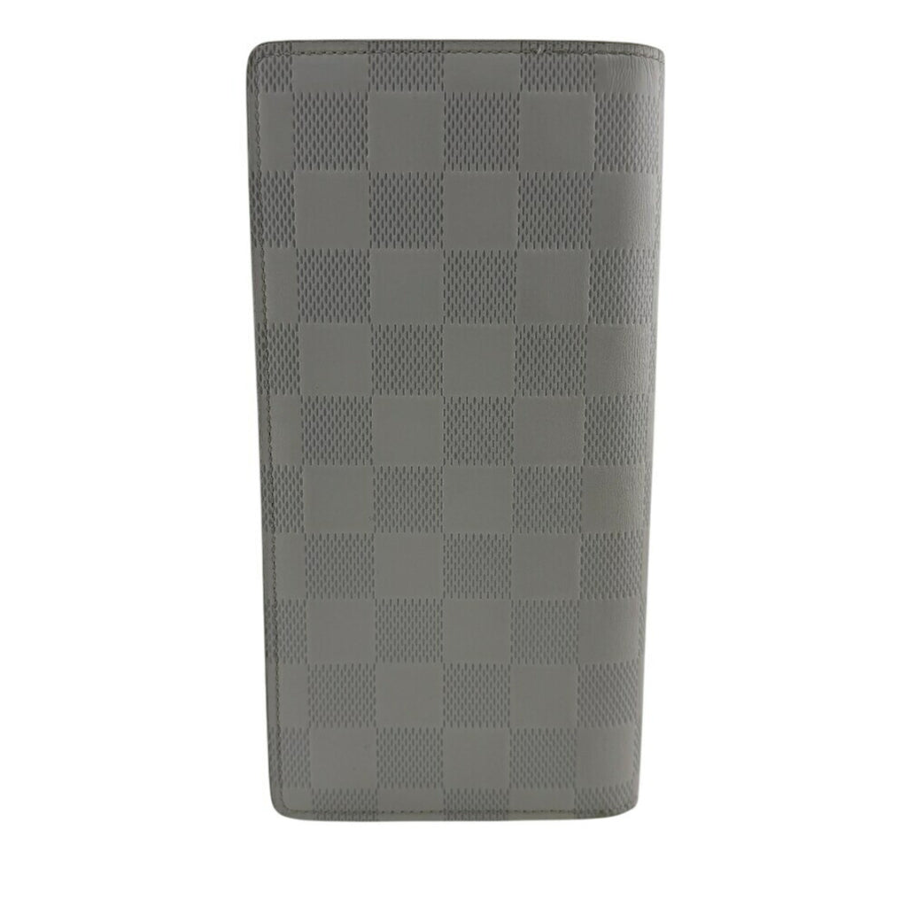 Louis Vuitton White Damier Infini Leather Long Wallet (Bi-Fold) (Pre-Owned)