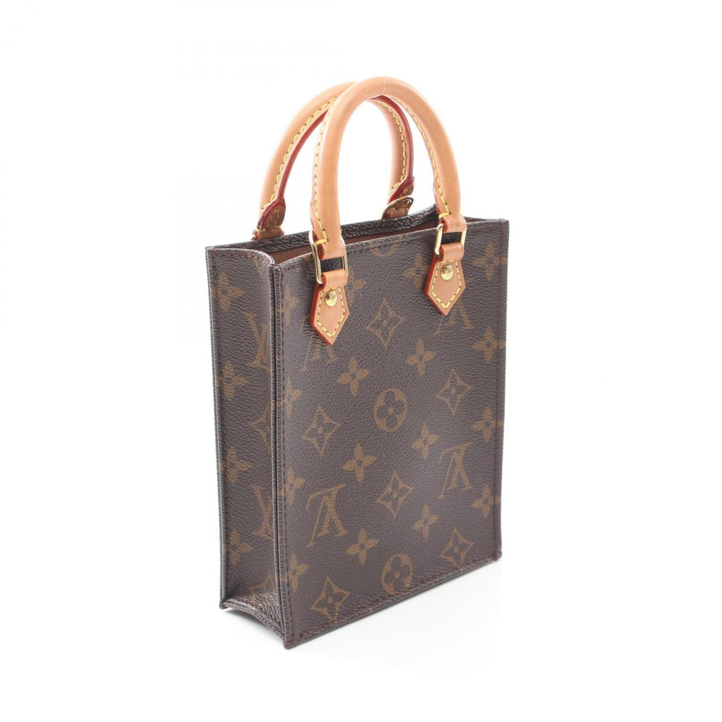 Louis Vuitton Brown Pvc Coated Canvas Leather Handbag (Pre-Owned)
