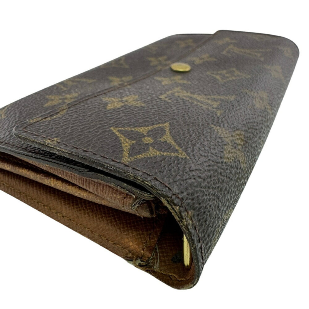 Louis Vuitton Monogram Brown Leather Wallet (Bi-Fold) (Pre-Owned)