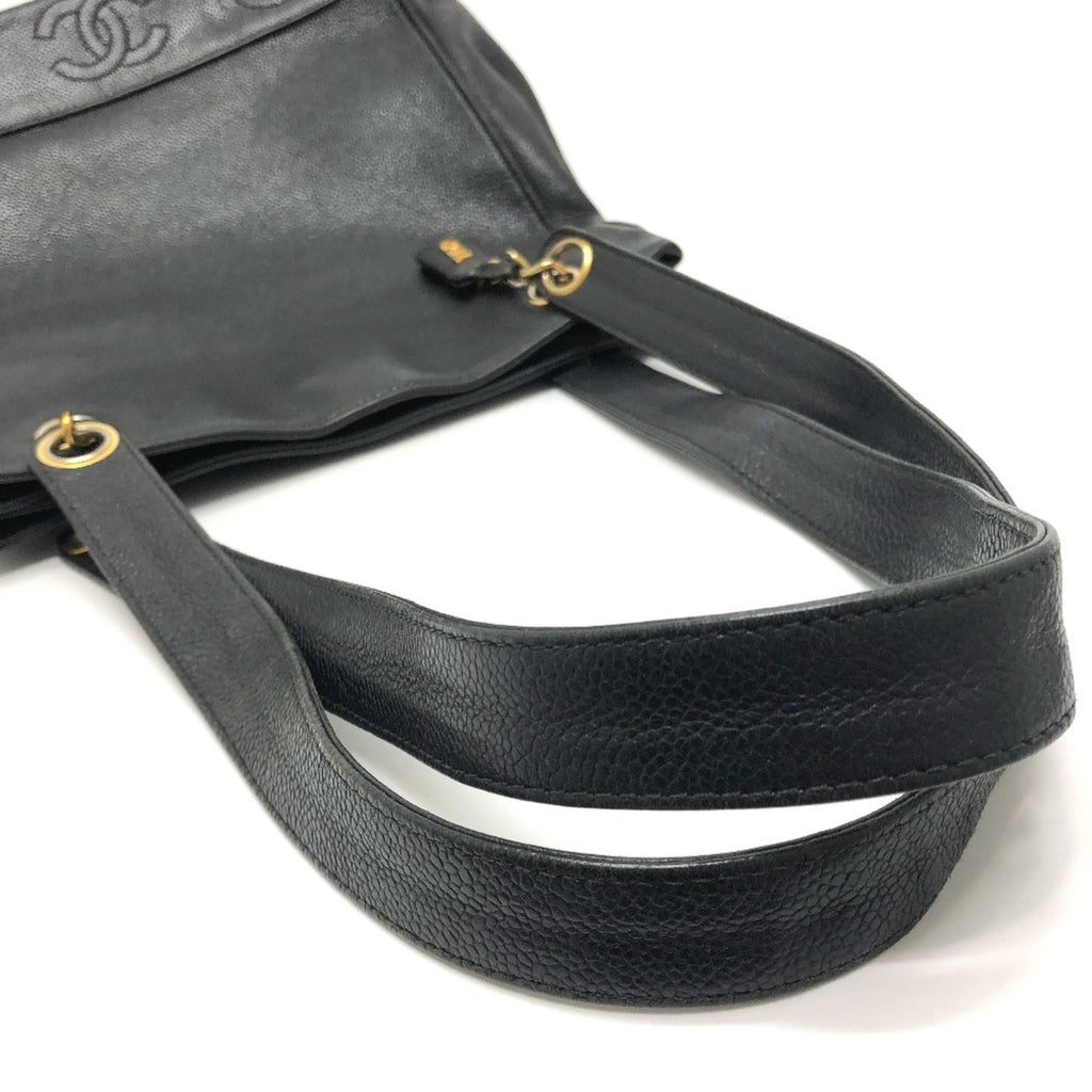 Vintage Open Chain Tote Caviar Medium