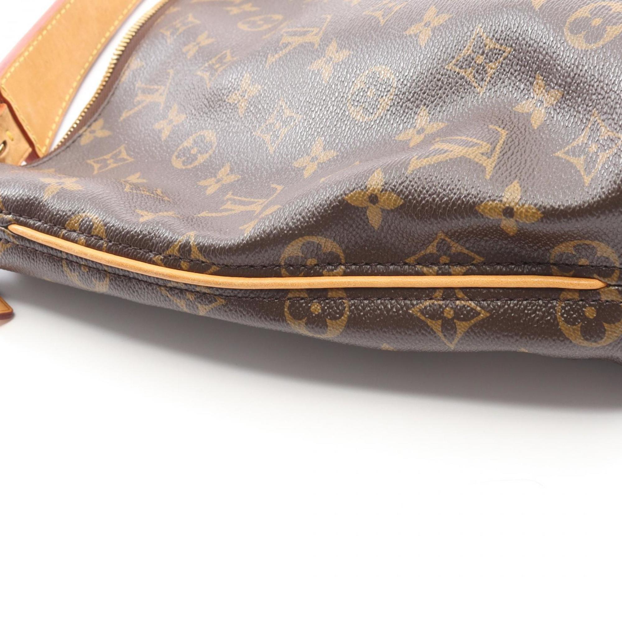 Louis Vuitton Monogram Brown Coated Canvas Leather Shoulder Bag (Pre-Owned)