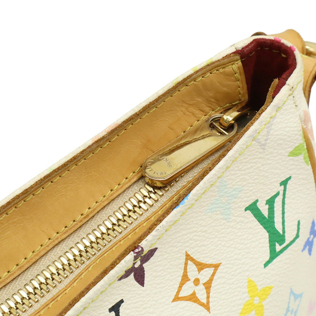 Louis Vuitton Blanc Multi-Color White Monogram Multicolore Shoulder Bag (Pre-Owned)