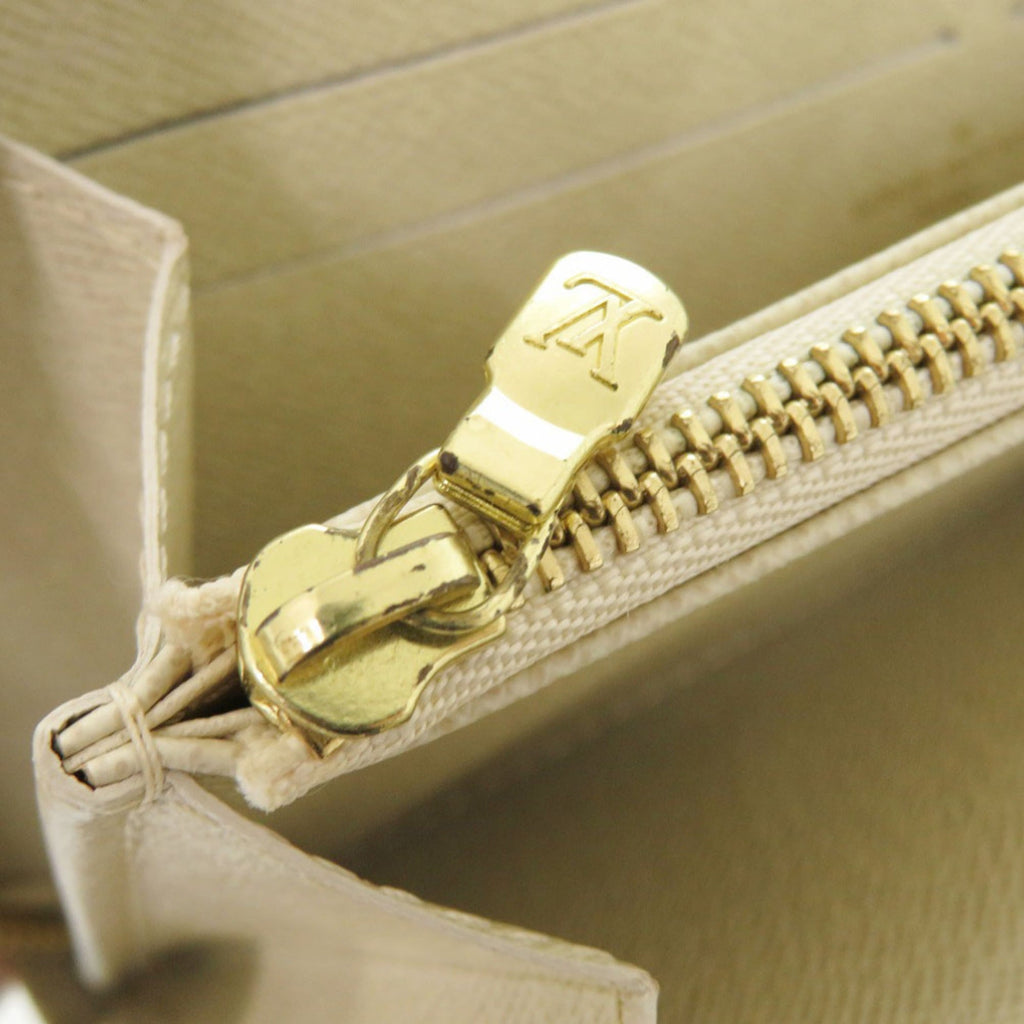 Louis Vuitton Beige Monogram Mini Lin Long Wallet (Bi-Fold) (Pre-Owned)