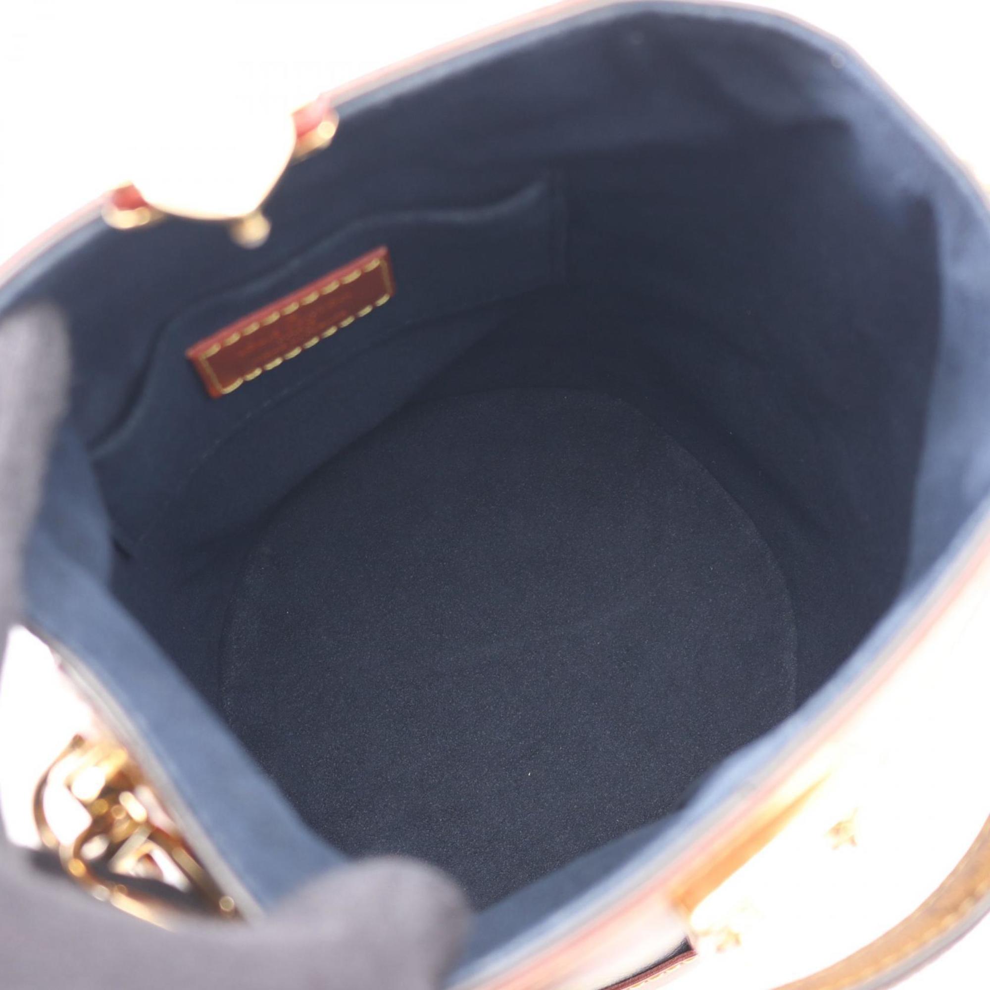 Louis Vuitton Brown Navy Monogram Reverse Handbag (Pre-Owned)
