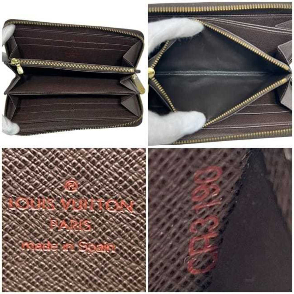 Louis Vuitton Brown Damier Canvas Ebene Damier Canvas Long Wallet (Bi-Fold) (Pre-Owned)