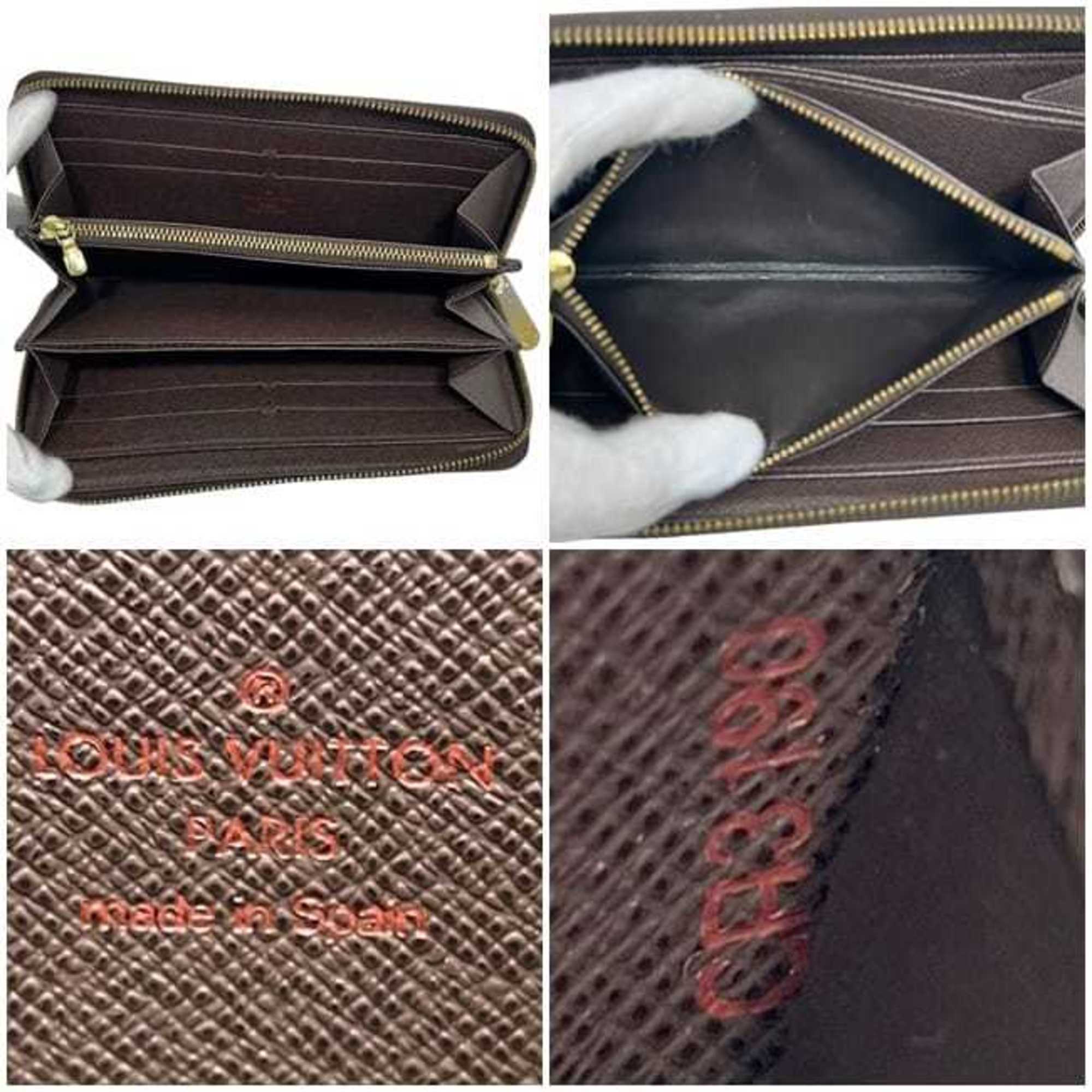 Louis Vuitton Brown Damier Canvas Ebene Damier Canvas Long Wallet (Bi-Fold) (Pre-Owned)