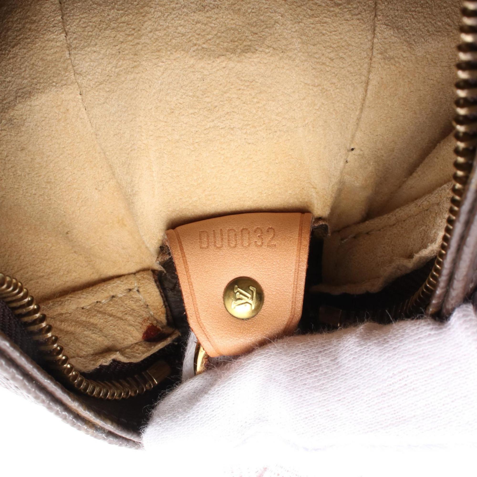 Louis Vuitton Monogram Brown Coated Canvas Leather Shoulder Bag (Pre-Owned)