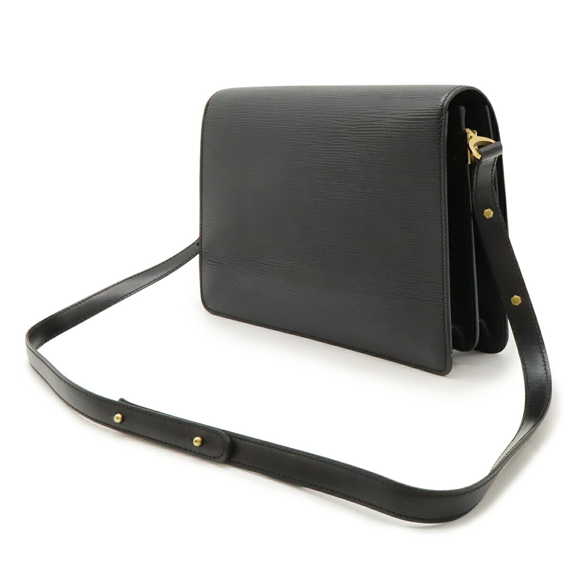 Louis Vuitton Epi Black Noir Epi Leather Pochette Shoulder Bag (Pre-Owned)