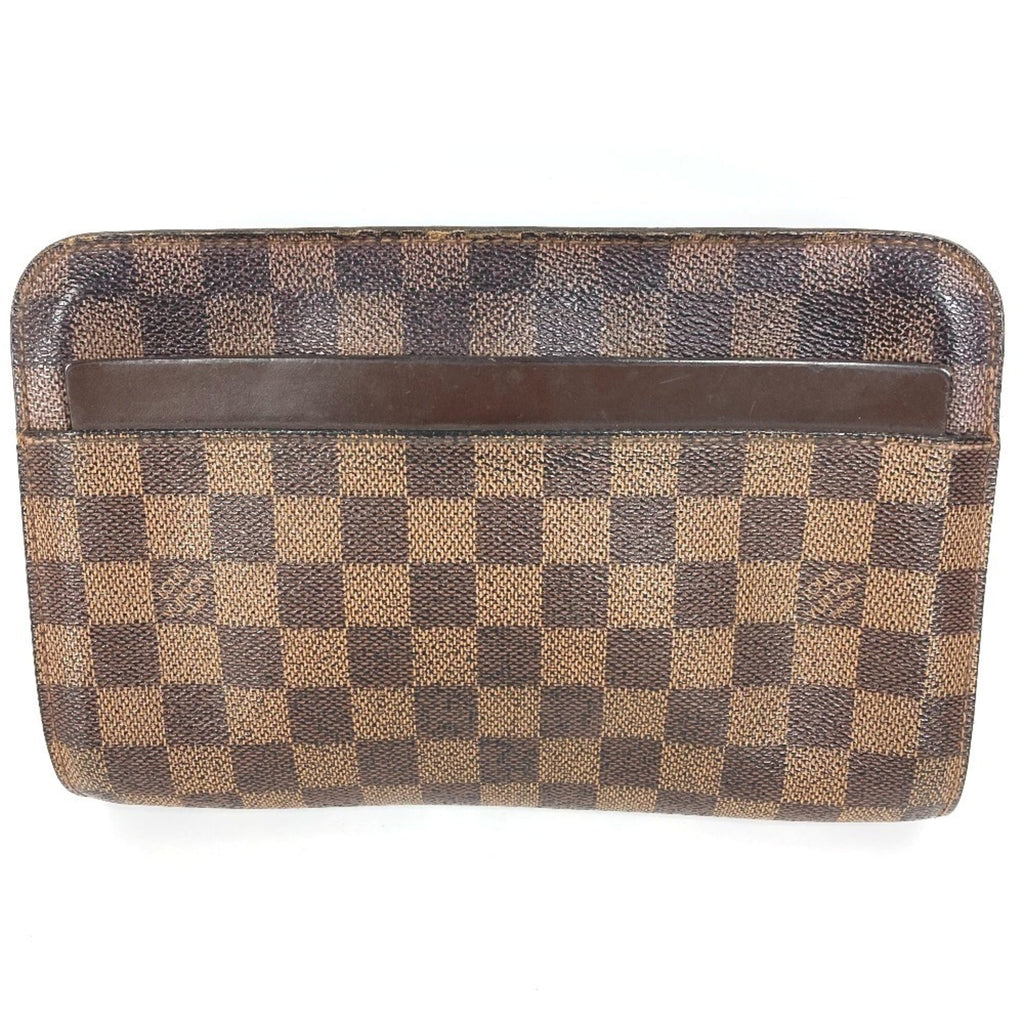 Louis Vuitton Brown Damier Canvas Ebene Damier Canvas Clutch Bag Pouch (Pre-Owned)