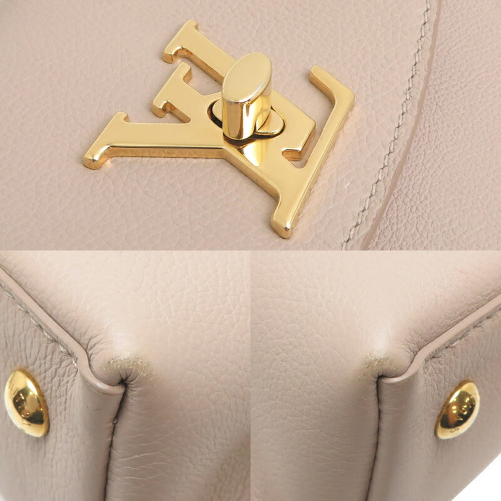 Louis Vuitton Galle Grayish Leather Handbag (Pre-Owned)