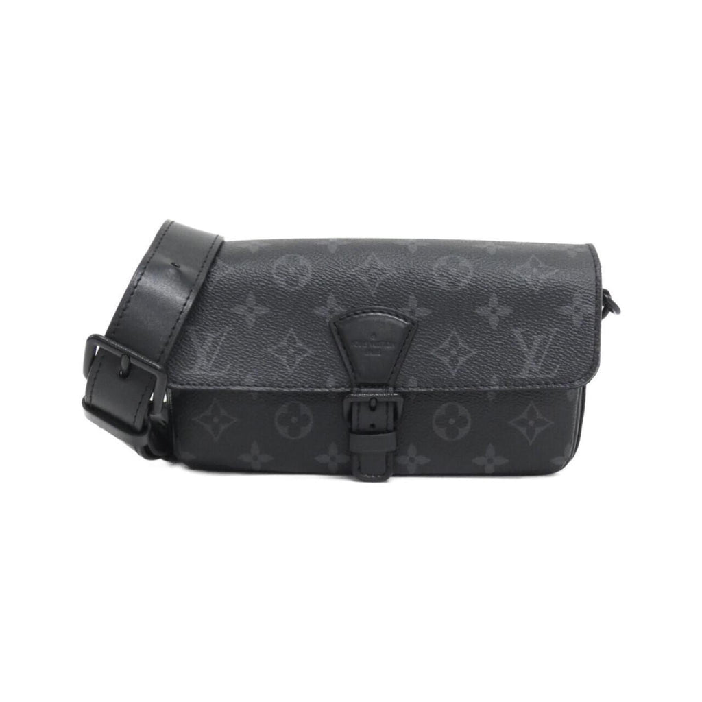 Louis Vuitton Black Coated Canvas Shoulder Bag (Pre-Owned)