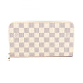 Louis Vuitton Damier Azur White Coated Canvas Long Wallet (Bi-Fold) (Pre-Owned)