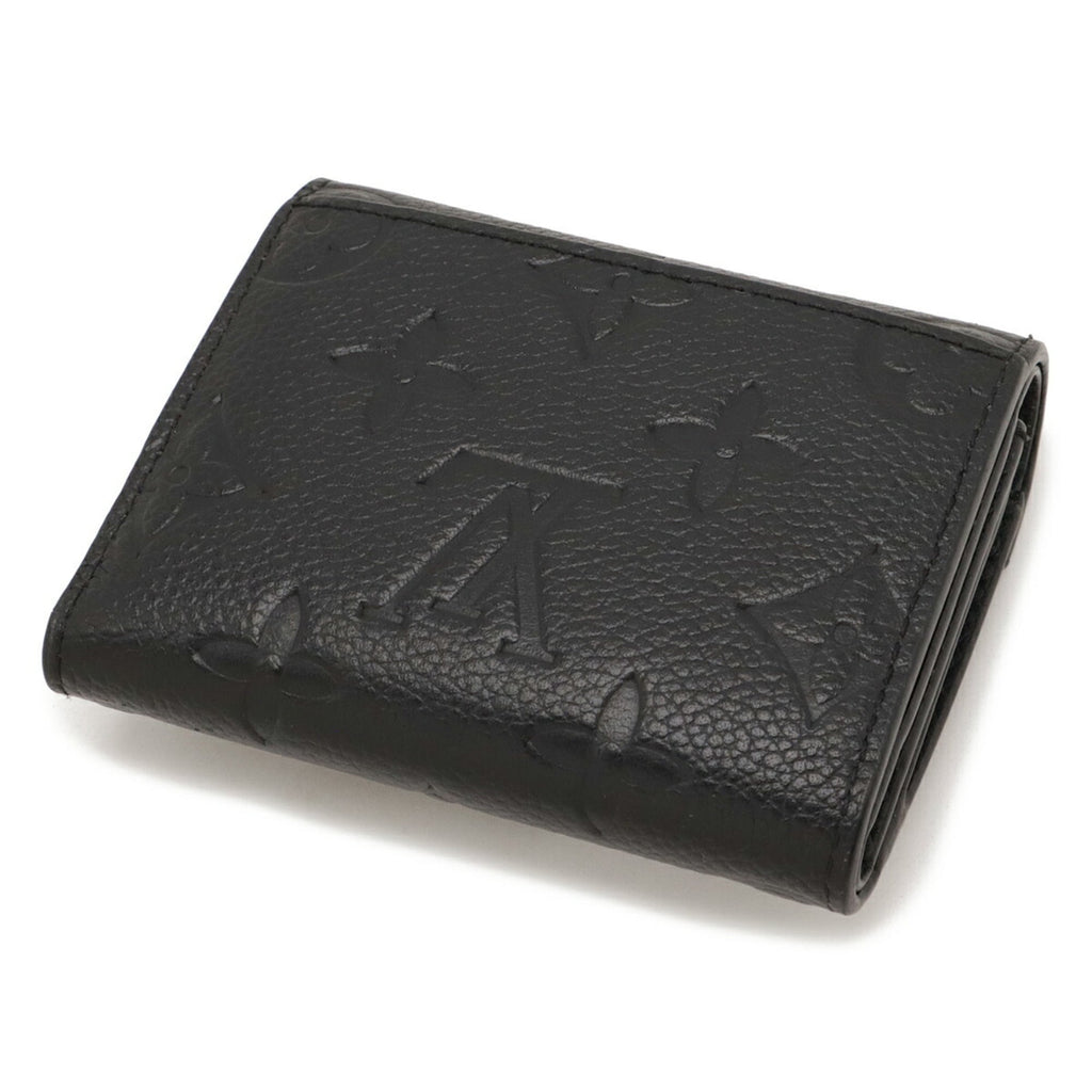 Louis Vuitton Black Noir Monogram Empreinte Leather Wallet (Tri-Fold) (Pre-Owned)